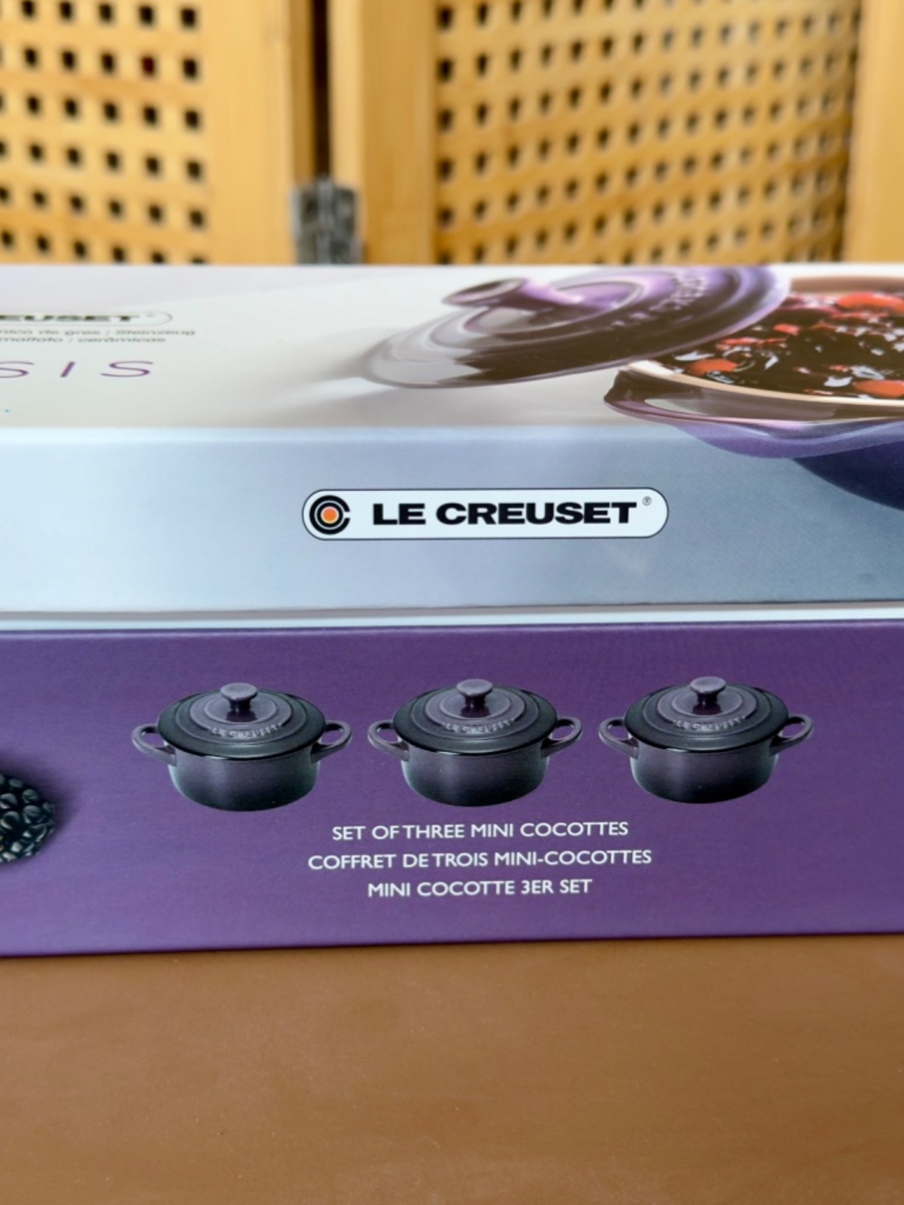 NIB Le Creuset set of 3 mini Cocottes - Picture 3 of 7